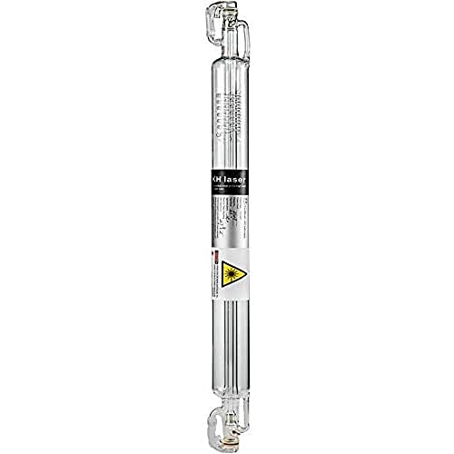 VEVOR CO2 Laser Tube 40W Professionelle Laserröhre 700mm Länge Glass Laser Tube für Laserschneiden Lasermarkieren Lasergravieren und Acrylschneiden, Weiß von VEVOR
