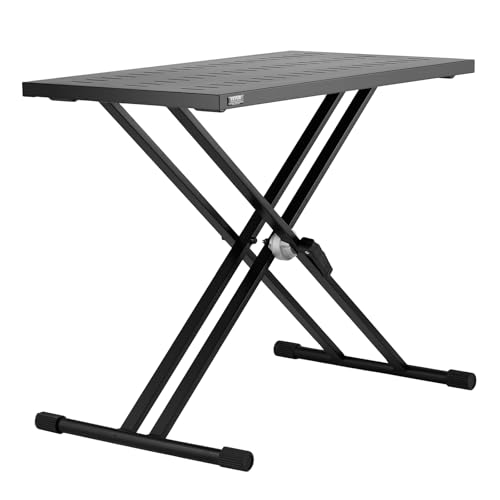 VEVOR DJ-Tischständer, 820 x 495 mm DJ-Laptop- und Controller-Ständer, DJ-Pult, höhenverstellbarer DJ-Ständer, faltbarer Keyboardständer mit Doppel-X-Verstrebungen und Tischplatte, Audio-Mixer-Ständer von VEVOR