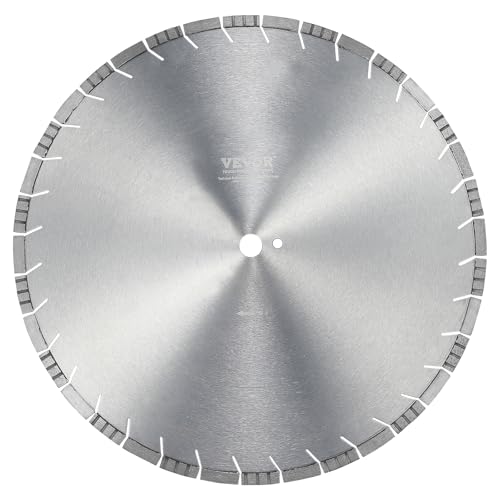VEVOR Diamantsägeblatt Betonsägeblatt 50 cm für Nass- oder Trockenarbeiten, 12 mm Diamantsegmentsägeblatt mit schrägen Zähnen, Mittellochdurchmesser 25,4 mm, für Beton, Zementplatten, Fliesen, Ziegel von VEVOR