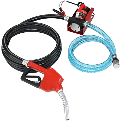 VEVOR Dieselpumpe 1/4 PS Heizölpumpe DC 12 V Kraftstoffförderpumpe 8m Förderhöhe 3m Saughöhe Selbstansaugend Automatik-Zapfpistole 4m Auslassschlauch Geeignet für Diesel Kerosin Transformatoröl VEVOR Dieselpumpe 1/4 PS Heizölpumpe DC 12 V Kraftstoffförderpumpe 8m Förderhöhe 3m Saughöhe Selbstansaugend Automatik-Zapfpistole 4m Auslassschlauch Geeignet für Diesel Kerosin Transformatoröl von VEVOR