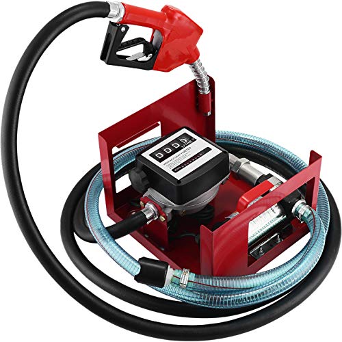 VEVOR Dieselpumpe Heizölpumpe 40L, 155W Selbstansaugende Ölpumpe, 2800U/min Motordrehzahl Ölabsaugpumpe Selbstansaugend, 20 kg Diesel Kraftstoff-Umfüllpumpe, Zählwerk Automatik Pumpe für Biokraftstoff von VEVOR