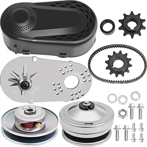VEVOR Drehmomentwandler CVT 2HP-7HP 3/4 Zoll Go-Kart-Kupplung 212CC 30 Series Mini Bike 10T #40 41 Kette und 12T #35 Ersatzset TAV2 30-75 218353A Manco CVT-Kupplung Antriebsriemen von VEVOR