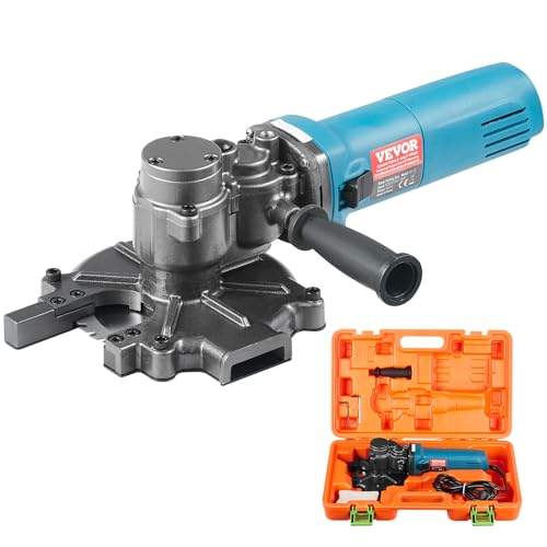 VEVOR Elektrischer Bolzenschneider, 1100-W-Bewehrungsschneider, schneidet bis zu 3/2 Zoll (4–40 mm) Bewehrungsstahl, Rebar Cutter für Stahlbeton mit zusätzlichem kleinen Griff, Werkzeugkoffer von VEVOR