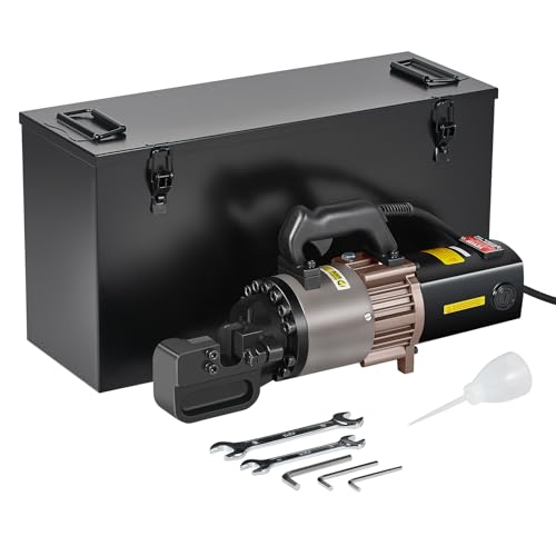 VEVOR Elektrischer hydraulischer Bolzenschneider, 2000-W-Bewehrungsschneider, schneidet bis zu 5–28 mm starke Bewehrungsstäbe in 2-3 Sekunden, Bewehrungsstahlschneider mit ölreichem Zubehör, Schwarz von VEVOR
