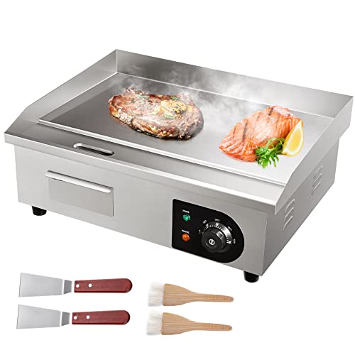 VEVOR Elektrogrill 54 x 30 cm, Elektrische Grillplatte 3000W, Kommerziell Kochplatte aus Eisen, Temperatur verstellbar 50 – 300 °C, Einfache Reinigung für Grill VEVOR Elektrogrill 54 x 30 cm, Elektrische Grillplatte 3000W, Kommerziell Kochplatte aus Eisen, Temperatur verstellbar 50 – 300 °C, Einfache Reinigung für Grill von VEVOR
