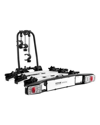 VEVOR Fahrradträger Kupplungs-Fahrradträger für 5 cm Aufnahme, Heckträger Radträger für 3 Fahrräder bis 65 kg Tragkraft, abschließbarer Fahrradträger für E-Bikes mit Rücklicht VEVOR Fahrradträger Kupplungs-Fahrradträger für 5 cm Aufnahme, Heckträger Radträger für 3 Fahrräder bis 65 kg Tragkraft, abschließbarer Fahrradträger für E-Bikes mit Rücklicht von VEVOR