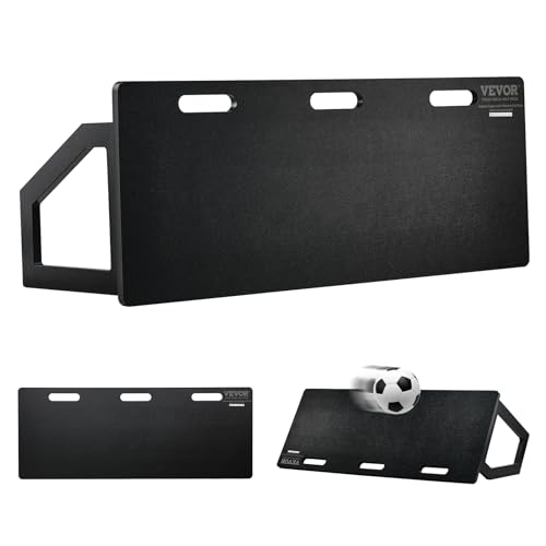 VEVOR Fußball Rebound Board, Tragbares Prellwand Brett 1150 x 450 mm, HDPE Rebounder Wand-Rebound-Ausrüstung, Kinder & Jugendliche, Trainingsbrett Rebounder Kicker für Fußballtraining Schwarz von VEVOR