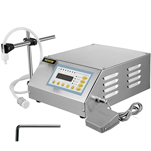 VEVOR GFK-160 Füllmaschine Flüssigkeit 2ML-3500ML 30W Liquid Filling Machine Abfüller Flüssigkeitsabfüllmaschine von VEVOR
