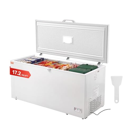 VEVOR Gefriertruhe, 488 L Tiefkühltruhe & 4 Herausnehmbare Körbe, Freistehende Gewerbliche Gefriertruhe mit Offener Tür von Oben & Verschließbarem Deckel, 7-stufig Einstellbare Temperatur VEVOR Gefriertruhe, 488 L Tiefkühltruhe & 4 Herausnehmbare Körbe, Freistehende Gewerbliche Gefriertruhe mit Offener Tür von Oben & Verschließbarem Deckel, 7-stufig Einstellbare Temperatur von VEVOR