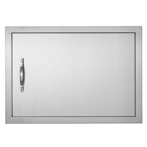 VEVOR Grill-Zugangstür, 610 x 432 x 46 mm, Einzelne Außenküchentür, Flächenbündig Montierte Edelstahltür, Vertikale Wandtür mit Griff, für Grillinsel, Grillstation, Außenschrank usw. VEVOR Grill-Zugangstür, 610 x 432 x 46 mm, Einzelne Außenküchentür, Flächenbündig Montierte Edelstahltür, Vertikale Wandtür mit Griff, für Grillinsel, Grillstation, Außenschrank usw. von VEVOR