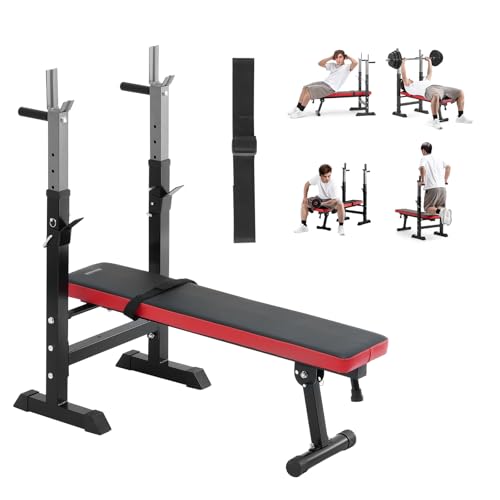 VEVOR Hantelbank-Set Trainingsbankpresse Trainingsbank mit Schnellzusammenklappbarkeit & Schnelleinstellung 181 kg belastbar, Sit-up-Bank für Krafttraining im Heim-Fitnessstudio, Hanteln-Set schwarz VEVOR Hantelbank-Set Trainingsbankpresse Trainingsbank mit Schnellzusammenklappbarkeit & Schnelleinstellung 181 kg belastbar, Sit-up-Bank für Krafttraining im Heim-Fitnessstudio, Hanteln-Set schwarz von VEVOR