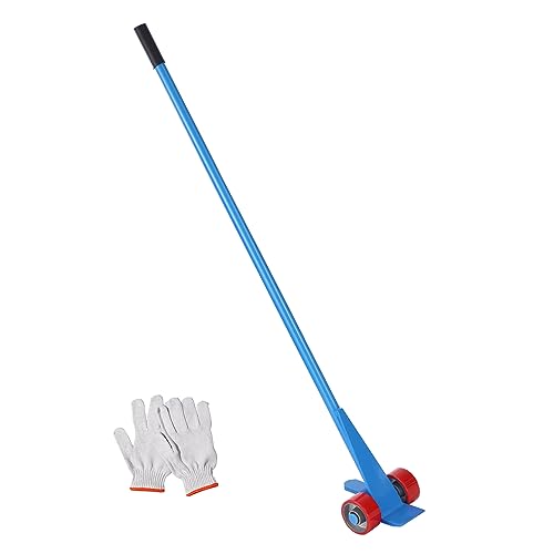 VEVOR Hebelstangen mit Rollen 152,4cm Palettenbrecher 4 Tonnen Tragfähigkeit Brechstangen Q235 Kohlenstoffstahl Abbruch-& Hebelstange Lattenheber inkl.Handschuhe von VEVOR