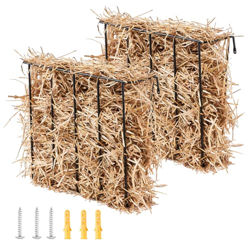 VEVOR Heuraufe Vieh, 650 x 200 x 585 mm, 2er-Set Hochleistungs-Futterraufe aus Stahl für Ziegen, Wandraufe Heuhalter für Pferde, Futtertrog für Schafzucht im Innen- & Außenbereich, Futterspender VEVOR Heuraufe Vieh, 650 x 200 x 585 mm, 2er-Set Hochleistungs-Futterraufe aus Stahl für Ziegen, Wandraufe Heuhalter für Pferde, Futtertrog für Schafzucht im Innen- & Außenbereich, Futterspender von VEVOR