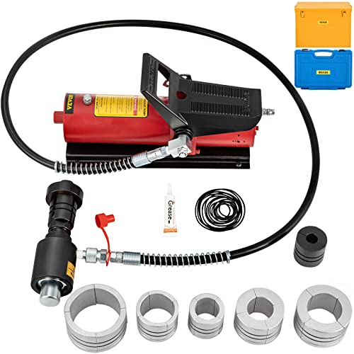 VEVOR Hydraulischer Auspuffrohr-Expander, Größe 1-5/8" bis 4-1/4", 10-T-Pedalpumpe im Lieferumfang enthalten, mit 4 Matrizen, 2 Aufbewahrungskoffern für Kupfer-Aluminium-Rohre bei der Autoreparatur VEVOR Hydraulischer Auspuffrohr-Expander, Größe 1-5/8" bis 4-1/4", 10-T-Pedalpumpe im Lieferumfang enthalten, mit 4 Matrizen, 2 Aufbewahrungskoffern für Kupfer-Aluminium-Rohre bei der Autoreparatur von VEVOR