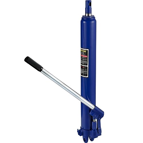 VEVOR Hydraulischer Langer Rammenheber, 8 Tonnen/17363 lbs Kapazität, mit Einzelkolbenpumpe und Gabelkopfbasis, manueller Hubarbeitsbühnenheber mit Griff, für Garagen-/Ladenkräne, Motorhubwerk, blau VEVOR Hydraulischer Langer Rammenheber, 8 Tonnen/17363 lbs Kapazität, mit Einzelkolbenpumpe und Gabelkopfbasis, manueller Hubarbeitsbühnenheber mit Griff, für Garagen-/Ladenkräne, Motorhubwerk, blau von VEVOR