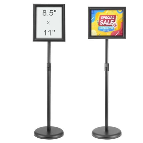 VEVOR Informationsständer mit Sockel 279 x 216 mm Infoständer Einstellbare Höhe 820-1250 mm Posterständer, Robuster Schilderhalter Aufsteller Gefüllt mit Sand oder Wasser, für Displays, Werbung VEVOR Informationsständer mit Sockel 279 x 216 mm Infoständer Einstellbare Höhe 820-1250 mm Posterständer, Robuster Schilderhalter Aufsteller Gefüllt mit Sand oder Wasser, für Displays, Werbung von VEVOR
