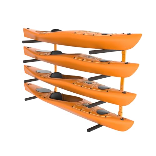 VEVOR Kayak Wandalterung Kajak Aufhänger 1168 x 850 x 45 mm, Kajakständer 4 Kajaks 797,5 ± 10 mm Stützarmlänge, 181,6 kg Tragfähigkeit Kajak Aufbewahrungsregal Robuste Kajak-Aufbewahrungshaken VEVOR Kayak Wandalterung Kajak Aufhänger 1168 x 850 x 45 mm, Kajakständer 4 Kajaks 797,5 ± 10 mm Stützarmlänge, 181,6 kg Tragfähigkeit Kajak Aufbewahrungsregal Robuste Kajak-Aufbewahrungshaken von VEVOR
