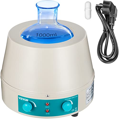 VEVOR Labor Heizmantel 1000 ml Digitaler Magnetrührer-Mantel 220 V Labor Heizhaube zum Erhitzen und Rühren von Flüssigkeiten Digitaler Elektroheizmantel VEVOR Labor Heizmantel 1000 ml Digitaler Magnetrührer-Mantel 220 V Labor Heizhaube zum Erhitzen und Rühren von Flüssigkeiten Digitaler Elektroheizmantel von VEVOR