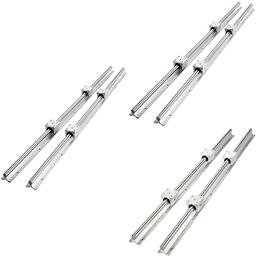 VEVOR Linearführung Linearschiene Kohlenstoffstahl Aluminium Führungsschiene für 3D Drucker Fräs-/Drehmaschine von VEVOR
