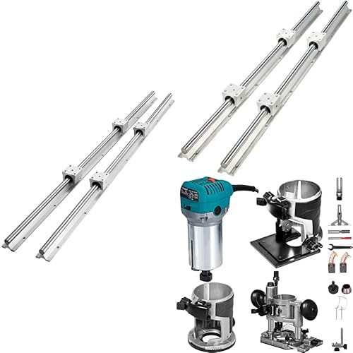VEVOR Linearführung Linearschiene Kohlenstoffstahl Aluminium Führungsschiene und Holzfräse Oberfräse Kantenfräse von VEVOR