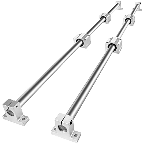 VEVOR Linearführungsschienen-Set, SFC20 1000 mm, 2 Stück 39,4 Zoll/1000 mm SFC20-Führungsschienen, 4 Stück SC20-Gleitblöcke, 4 Stück Schienenstützen, Linearschienen und Lagersatz für automatisierte Ma von VEVOR