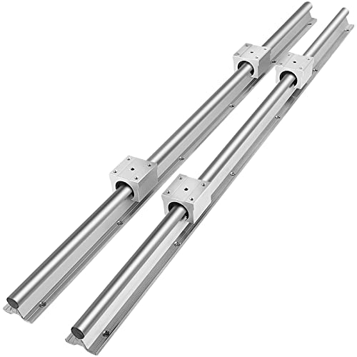 VEVOR Linearschiene 2 X SBR16-600 mm, Linearlager-Gleitset mit 4 SBR16UU-Lagerblöcken und 2 Schienenwellen von 2200 mm Rostfreie Linearlagerschiene mit vorgebohrten Löchern VEVOR Linearschiene 2 X SBR16-600 mm, Linearlager-Gleitset mit 4 SBR16UU-Lagerblöcken und 2 Schienenwellen von 2200 mm Rostfreie Linearlagerschiene mit vorgebohrten Löchern von VEVOR