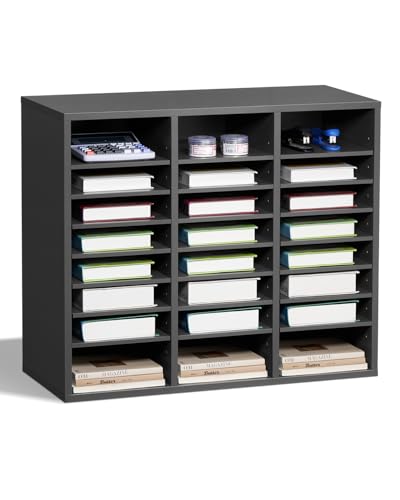 VEVOR Literatur-Organizer Dokumentenablage mit 24 Fächern & einstellbaren Regalen, Aktensortierer Briefablage Dokumentenlager aus Spanplatten und MDF, Aufbewahrung für Büro Klassenzimmer grau VEVOR Literatur-Organizer Dokumentenablage mit 24 Fächern & einstellbaren Regalen, Aktensortierer Briefablage Dokumentenlager aus Spanplatten und MDF, Aufbewahrung für Büro Klassenzimmer grau von VEVOR