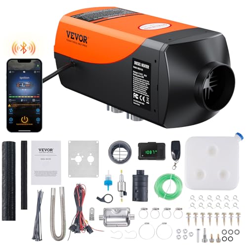 VEVOR Luft Dieselheizung Standheizung 12 V 2 kW, Luftheizung Air Diesel Diesel Standheizung Lufterhitzer, 0,12–0,26 L/Std. Dieselheizung mit LCD-Display & Fernbedienung & Bluetooth-APP VEVOR Luft Dieselheizung Standheizung 12 V 2 kW, Luftheizung Air Diesel Diesel Standheizung Lufterhitzer, 0,12–0,26 L/Std. Dieselheizung mit LCD-Display & Fernbedienung & Bluetooth-APP von VEVOR