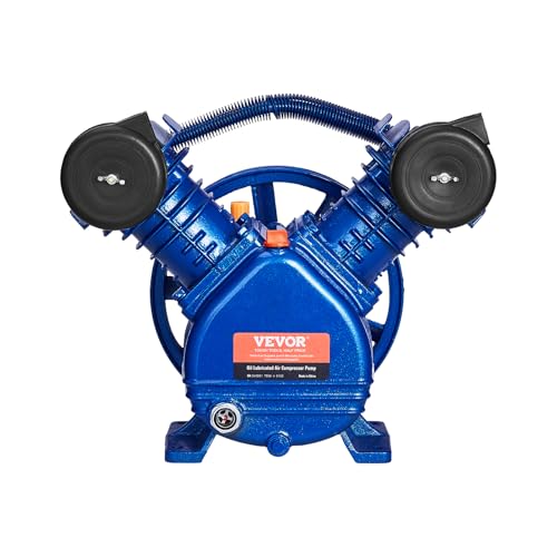 VEVOR Luftkompressor-Pumpenkopf, 3 PS, 6,25 CFM bei 90 PSI, Ölgeschmierter Luftkompressor-Kolbenpumpenkopf mit zwei Zylindern VEVOR Luftkompressor-Pumpenkopf, 3 PS, 6,25 CFM bei 90 PSI, Ölgeschmierter Luftkompressor-Kolbenpumpenkopf mit zwei Zylindern von VEVOR