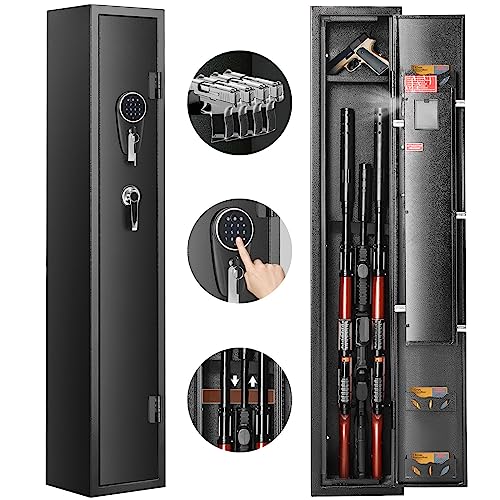 VEVOR Munitionsschrank Waffenschrank Stahlblech Langwaffenschrank 3 Langwaffen, Einstellbarer Waffenschrank 9-stelliges Touchscreen-Passwortschloss, inkl. Kugellagerregal & Befestigungsmaterial VEVOR Munitionsschrank Waffenschrank Stahlblech Langwaffenschrank 3 Langwaffen, Einstellbarer Waffenschrank 9-stelliges Touchscreen-Passwortschloss, inkl. Kugellagerregal & Befestigungsmaterial von VEVOR