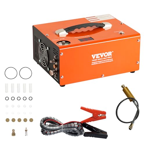 VEVOR PCP Kompressor 30Mpa/4500PSI Luftkompressor 0,5L DC12V & AC120V Tauchkompressor Luftpump inkl. 8-mm-Hochdruckschlauchs mit Schnellkupplung Batterieklemmen Filterwatte Airgun Gewehr VEVOR PCP Kompressor 30Mpa/4500PSI Luftkompressor 0,5L DC12V & AC120V Tauchkompressor Luftpump inkl. 8-mm-Hochdruckschlauchs mit Schnellkupplung Batterieklemmen Filterwatte Airgun Gewehr von VEVOR