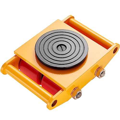 VEVOR Panzerrollen 6T Transportfahrwerk 280x210x105mm Transportrollen aus Kohlenstoffstahl Industrieroller mit 4 PU-Richtungsräder Roller Ф 135x9mm Drehplatte Möbeltransporthilfe Transportroller VEVOR Panzerrollen 6T Transportfahrwerk 280x210x105mm Transportrollen aus Kohlenstoffstahl Industrieroller mit 4 PU-Richtungsräder Roller Ф 135x9mm Drehplatte Möbeltransporthilfe Transportroller von VEVOR