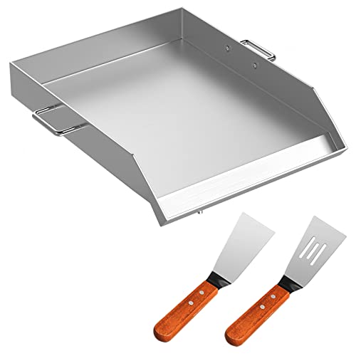 VEVOR Plancha, Edelstahl Grillplatte 40 x 45,7 x 8 cm, Grillschale mit 2 Grillspachteln, für Gasgrill und Holzkohlegrill VEVOR Plancha, Edelstahl Grillplatte 40 x 45,7 x 8 cm, Grillschale mit 2 Grillspachteln, für Gasgrill und Holzkohlegrill von VEVOR