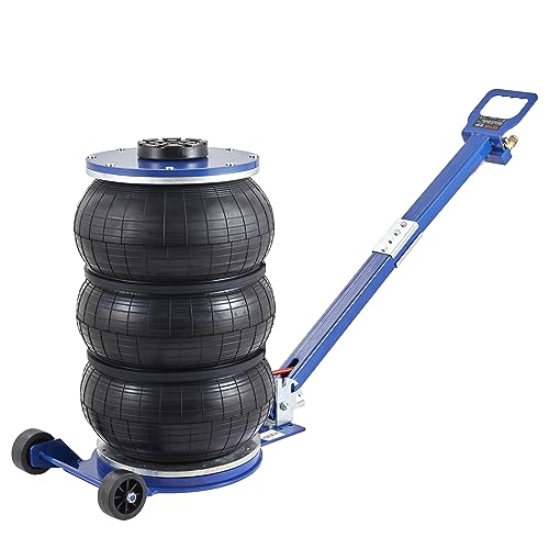 VEVOR Pneumatischer Wagenheber Triple Bag Air Jack 5 t, Dreifachbeutel Luftheber 140-470 mm Hubhöhe Sack Luftwagenheber, 5 Minuten Hub Luftheber Wagenheberheber Wagenheber Einstellbar Blau VEVOR Pneumatischer Wagenheber Triple Bag Air Jack 5 t, Dreifachbeutel Luftheber 140-470 mm Hubhöhe Sack Luftwagenheber, 5 Minuten Hub Luftheber Wagenheberheber Wagenheber Einstellbar Blau von VEVOR