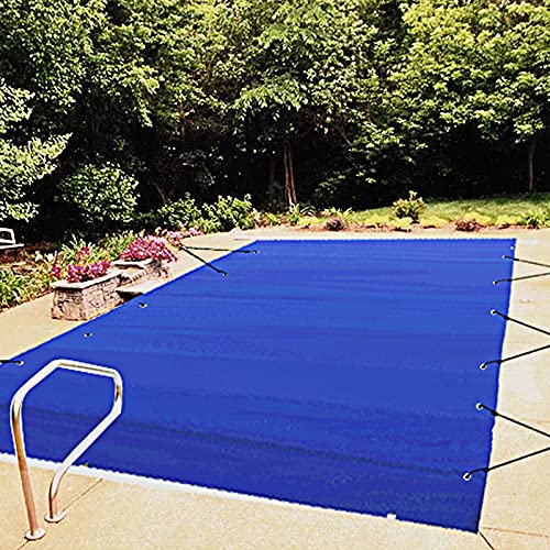 VEVOR Pool Safety Cover, 13x26 ft In-ground Pool Cover, Blue PVC Pool Covers, Rectangular Safety Pool Cover Winter Pool Cover Solid Safety Pool Cover for Swimming Pool Winter Protection Cover von VEVOR