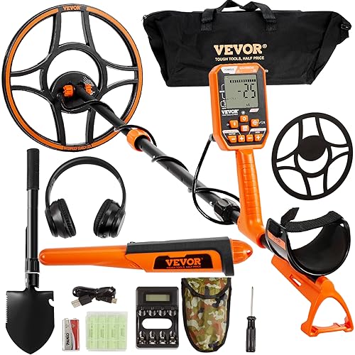 VEVOR Profi Metalldetektor 7 Modi Metallsuchgerät 30cm Suchspule IP68 Tauchtiefe bis zu 3m Goldsucher mit verstellbarem Griff Golddetektor inkl. Bluetooth-Headset Präzisions-Ortungsgerät VEVOR Profi Metalldetektor 7 Modi Metallsuchgerät 30cm Suchspule IP68 Tauchtiefe bis zu 3m Goldsucher mit verstellbarem Griff Golddetektor inkl. Bluetooth-Headset Präzisions-Ortungsgerät von VEVOR