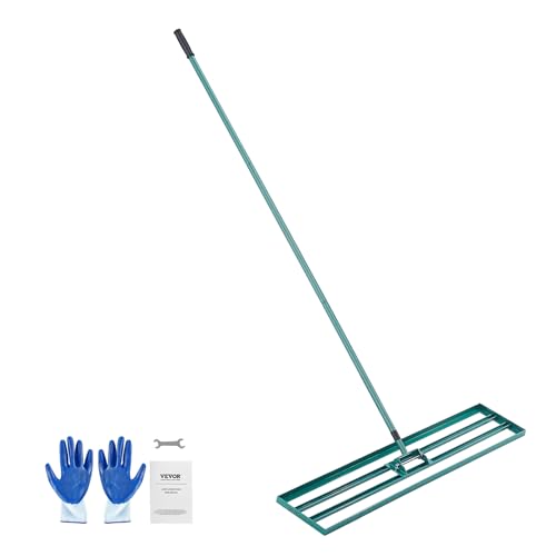 VEVOR Rasenrakel 122x25cm Bodenplatte Levelawn-Werkzeug Aluminiumlegierung und Q235-Stahl Levelingrake 1981mm Stange Bodenplatte Golf Grass Levelawn zum Einebnen von Sand Erde Kompost und Moos VEVOR Rasenrakel 122x25cm Bodenplatte Levelawn-Werkzeug Aluminiumlegierung und Q235-Stahl Levelingrake 1981mm Stange Bodenplatte Golf Grass Levelawn zum Einebnen von Sand Erde Kompost und Moos von VEVOR