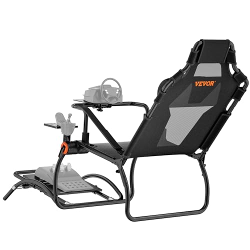 VEVOR Rennlenkradständer, faltbar, für Logitech G923/G920/G29, Lenkradständer und Fußpedalwinkel einstellbar, tragbarer Fahrsimulator-Cockpit aus Stahl – Thrustmaster T248P, Fanatec, Hori, kompakt VEVOR Rennlenkradständer, faltbar, für Logitech G923/G920/G29, Lenkradständer und Fußpedalwinkel einstellbar, tragbarer Fahrsimulator-Cockpit aus Stahl – Thrustmaster T248P, Fanatec, Hori, kompakt von VEVOR
