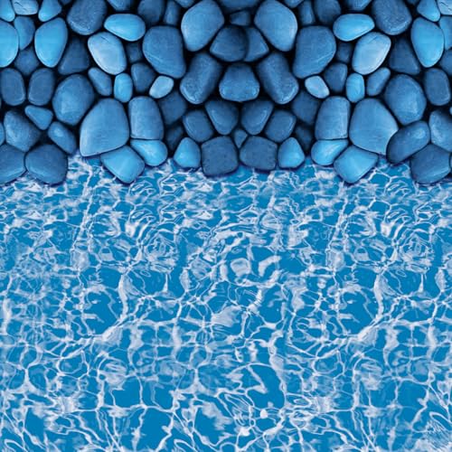 VEVOR Runde Poolfolie, φ244x147 cm, Innenfolie, Ersatzfolie, Innenhülle, Schwimmbadfolie, Folie aus Vinyl im Überlappungsstil mit Standardstärke, verschleißfest, für Aufstellpools mit 137 cm Wandhöhe von VEVOR