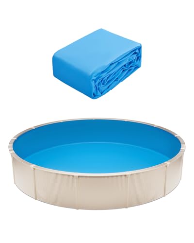 VEVOR Runde Poolfolie, φ350x120 cm, Innenfolie, Ersatzfolie, Innenhülle, Schwimmbadfolie Unibead-Stil Standard-Vinylfolie, verschleißfest, für Aufstellpools mit 120 cm Wandhöhe, einfarbig VEVOR Runde Poolfolie, φ350x120 cm, Innenfolie, Ersatzfolie, Innenhülle, Schwimmbadfolie Unibead-Stil Standard-Vinylfolie, verschleißfest, für Aufstellpools mit 120 cm Wandhöhe, einfarbig von VEVOR