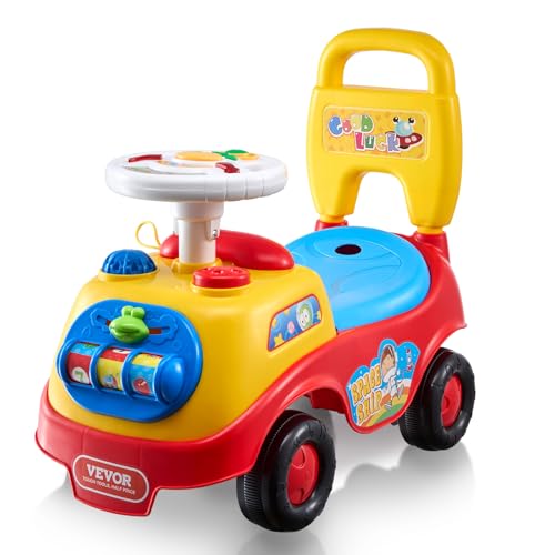 VEVOR Rutschauto, 51 x 25 x 45 cm Rutscher Kinderfahrzeug für Kleinkinder von 1 bis 3 Jahren, Kinderauto mit Musiklenkrad, Hupe und Stauraum unter dem Sitz, Lauflernhilfe zum Sitzen und Stehen VEVOR Rutschauto, 51 x 25 x 45 cm Rutscher Kinderfahrzeug für Kleinkinder von 1 bis 3 Jahren, Kinderauto mit Musiklenkrad, Hupe und Stauraum unter dem Sitz, Lauflernhilfe zum Sitzen und Stehen von VEVOR
