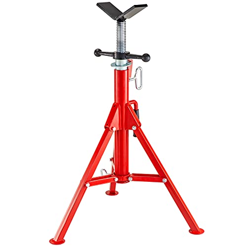 VEVOR Schlauchbock 4500 lbs Schlauchhalter mit V-Kopf zur Unterstützung des Schlauchs während des Gewindes, höhenverstellbar bis 132 cm von VEVOR