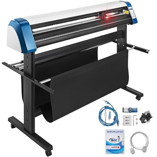 VEVOR Schneidegerät 135 cml Vinyl Cutter Halbautomatische DIY Vinyl Drucker Schneidemaschine Manuelle Positionierung Zeichen schneiden mit Bodenständer Signmaster Software VEVOR Schneidegerät 135 cml Vinyl Cutter Halbautomatische DIY Vinyl Drucker Schneidemaschine Manuelle Positionierung Zeichen schneiden mit Bodenständer Signmaster Software von VEVOR