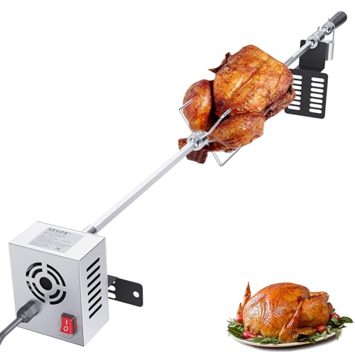 VEVOR Spanferkelgrill Lammgrill 100,6 cm, 12 kg Edelstahl Drehspieß Spießbratengrill 9 W, Lammgrill BBQ Grill Grillwagen Barbecue, Großer Spießgrill Geeignet für Putenfleisch, Schinken usw. von VEVOR