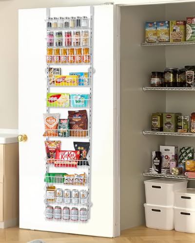 VEVOR Speisekammer-Organizer, 10-stöckige Speisekammer-Organisation und Aufbewahrung, robustes Gewürzregal aus Stahl, verstellbare Wand-Gewürzregale, für Zuhause, Küche, Waschküche, Badezimmer, Weiß VEVOR Speisekammer-Organizer, 10-stöckige Speisekammer-Organisation und Aufbewahrung, robustes Gewürzregal aus Stahl, verstellbare Wand-Gewürzregale, für Zuhause, Küche, Waschküche, Badezimmer, Weiß von VEVOR