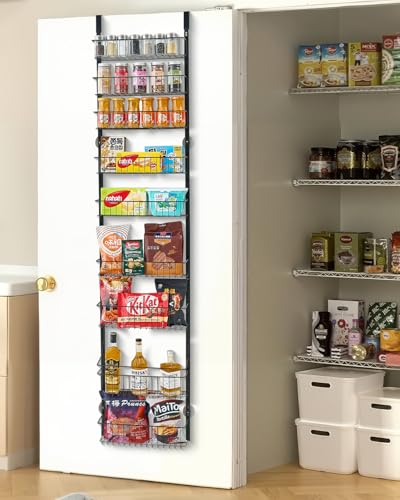 VEVOR Speisekammer-Organizer, 9-stöckige Speisekammer-Organisation und Aufbewahrung, robustes Gewürzregal aus Stahl, verstellbare Wand-Gewürzregale, für Zuhause, Küche, Waschküche, Badezimmer, Schwarz VEVOR Speisekammer-Organizer, 9-stöckige Speisekammer-Organisation und Aufbewahrung, robustes Gewürzregal aus Stahl, verstellbare Wand-Gewürzregale, für Zuhause, Küche, Waschküche, Badezimmer, Schwarz von VEVOR