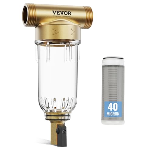 VEVOR Spin-Down-Filter, 40 Mikron-Sedimentfilter für das ganze Haus für Brunnenwasser, 3/4 Zoll GF + 1 Zoll GM, 4 T/H hohe Durchflussrate, Sedimentfilter für Brunnenwasser VEVOR Spin-Down-Filter, 40 Mikron-Sedimentfilter für das ganze Haus für Brunnenwasser, 3/4 Zoll GF + 1 Zoll GM, 4 T/H hohe Durchflussrate, Sedimentfilter für Brunnenwasser von VEVOR