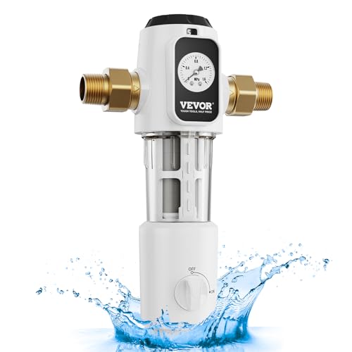 VEVOR Spin-Down-Filter, 40 Mikron-Sedimentfilter für das ganze Haus für Brunnenwasser, 3/4 Zoll GM + 1 Zoll GM, 4 T/H hohe Durchflussrate, für Wasserfiltersysteme für das ganze Haus VEVOR Spin-Down-Filter, 40 Mikron-Sedimentfilter für das ganze Haus für Brunnenwasser, 3/4 Zoll GM + 1 Zoll GM, 4 T/H hohe Durchflussrate, für Wasserfiltersysteme für das ganze Haus von VEVOR
