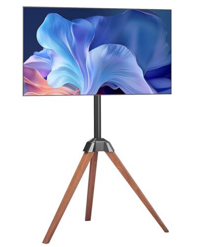 VEVOR TV-Ständer mit Stativ-Staffelei für 1016-1651 mm flach & Curved-TVs bis zu 45 kg, 18° Links-Rechts-Drehung, tragbarer Fernsehständer mit Beinen aus Holz für Schlafzimmer Wohnzimmer Studio VEVOR TV-Ständer mit Stativ-Staffelei für 1016-1651 mm flach & Curved-TVs bis zu 45 kg, 18° Links-Rechts-Drehung, tragbarer Fernsehständer mit Beinen aus Holz für Schlafzimmer Wohnzimmer Studio von VEVOR
