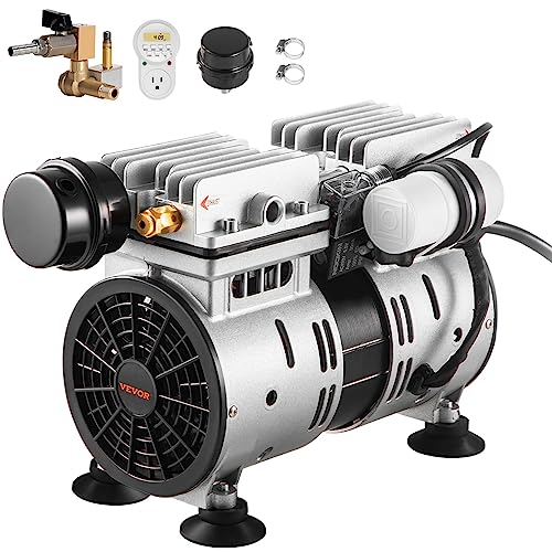 VEVOR Teichbelüfter, 550 W Leistung, 5,2 CFM für bis zu 3 Acre 15 m See, Teichbelüftungsset inkl. Kompressor & Timer & Ventile, Luftkompressor für Sauerstoffzirkulation in tiefem Wasser für Teich See von VEVOR